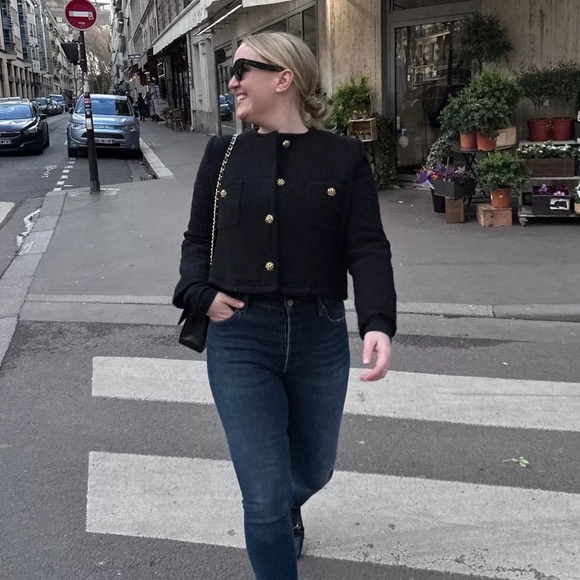 BA&SH Meredith Black Jacket 2 - Picture 2 of 12